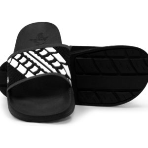Slide Sandals Men's Women's Black and White
