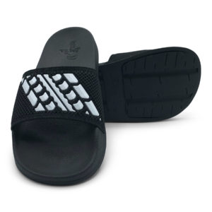 Slide Sandals Kids Black and White