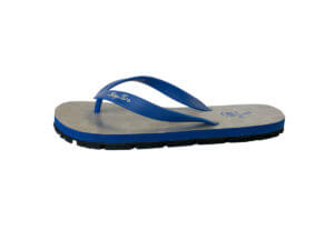 Men's Cool Gray and Blue Graphic Tread Flip Flops